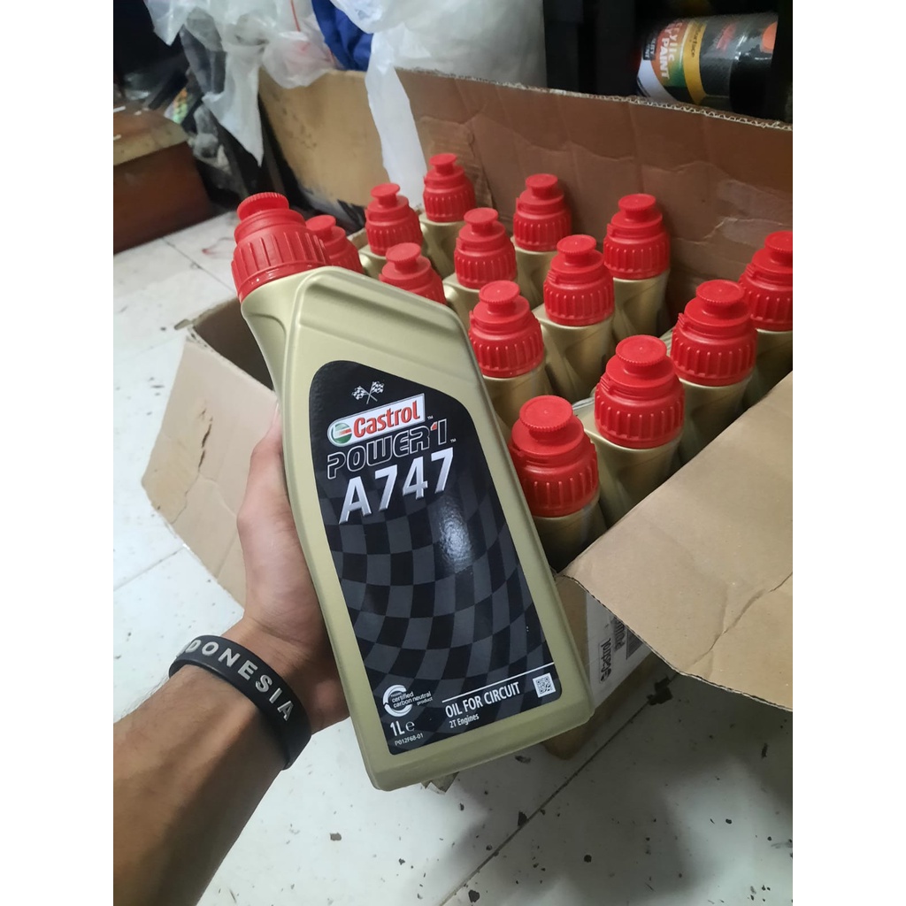 OLI CASTROL A747 2T ORIGINAL CASTROL OLI SAMPING MOTOR 2 TAK CASTROL A747 ORIGINAL