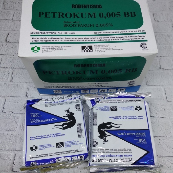 Racun Tikus Petrokum 100 Gram/ Racun Tikius Siap Pakai