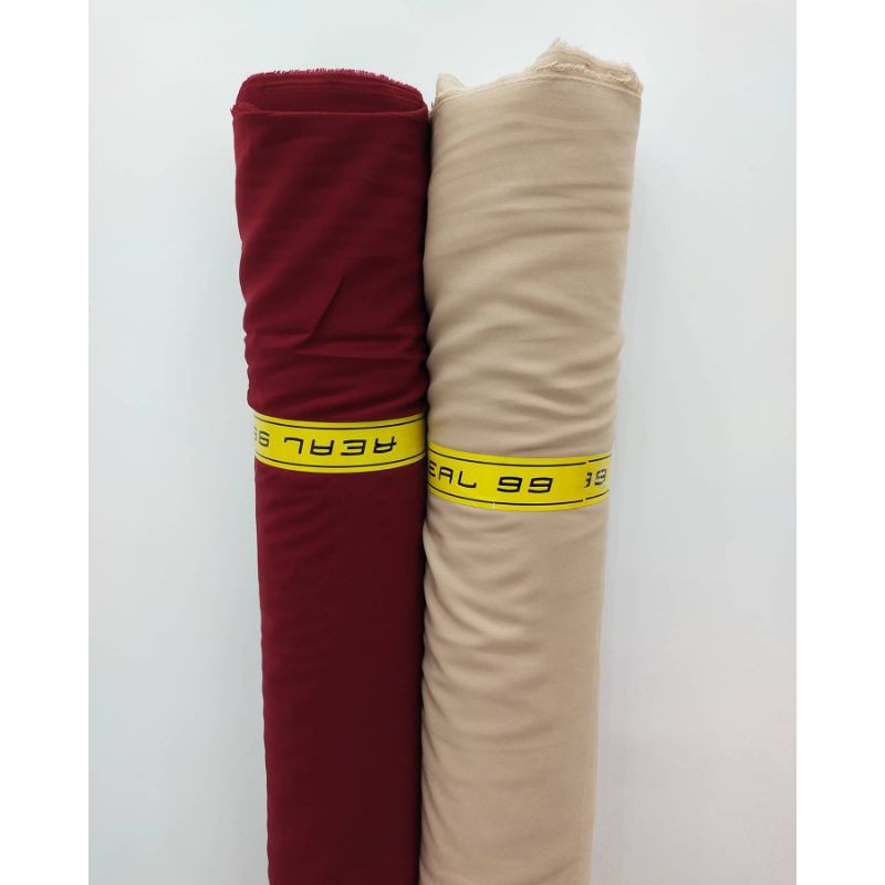 Kain Memora Kain Vanesa Warna Maroon dan Coksu Bahan Dingin Lembut dan Jatuh Lebar 150 cm Murah Berkualitas