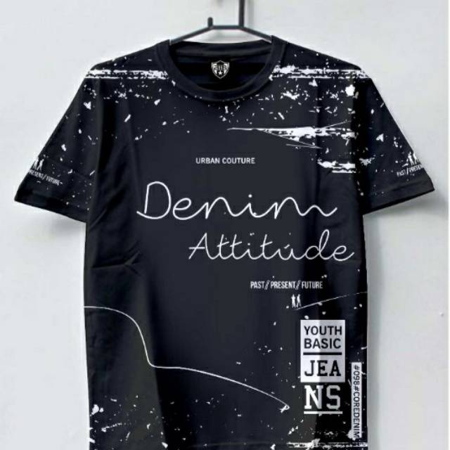 Fashion pria Kaos oblong denim