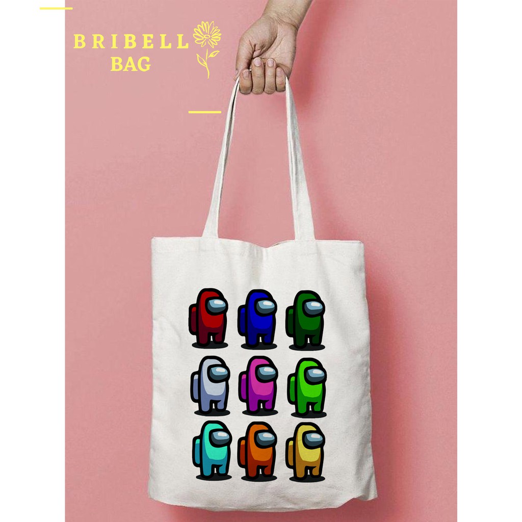 Tote Bag Kanvas Bergambar - Among us Game