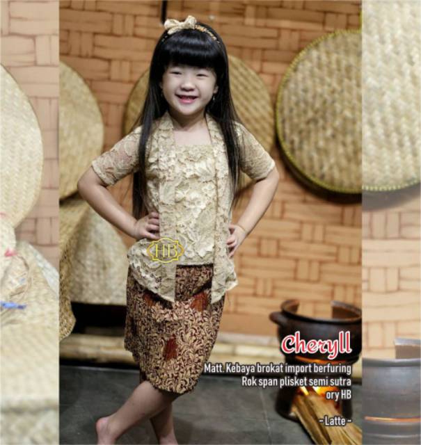 CHERYLL RnB Brukat anak || set kebaya batik anak best seller!!