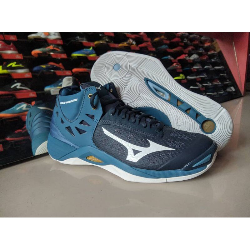 Sepatu Volly Volley Mizuno Wave Momentum Mid Original