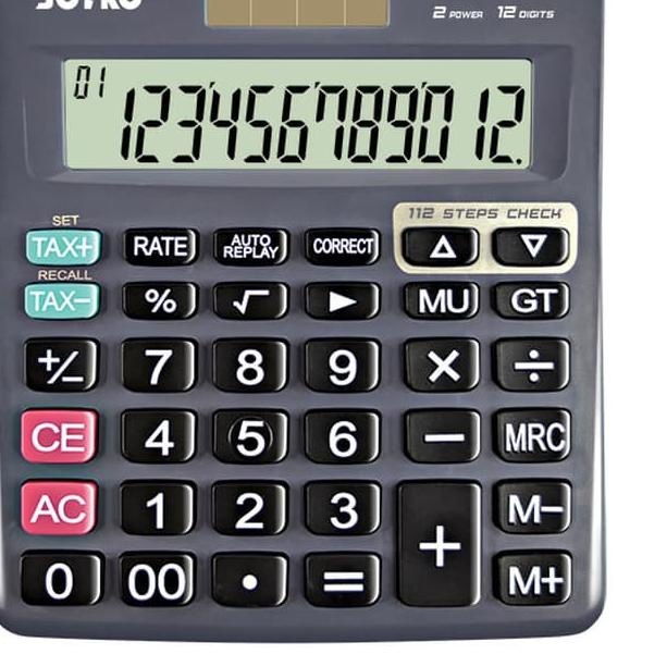 

Terbaik! Calculator Kalkulator Joyko CC-15A 12 Digits Check Correct Murah