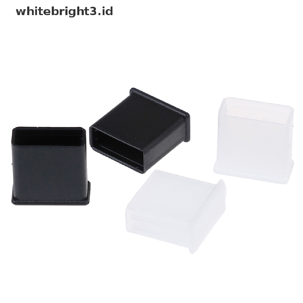 (whitebright3.id) 10pcs Tutup Pelindung plug USB male anti Debu Bahan Plastik