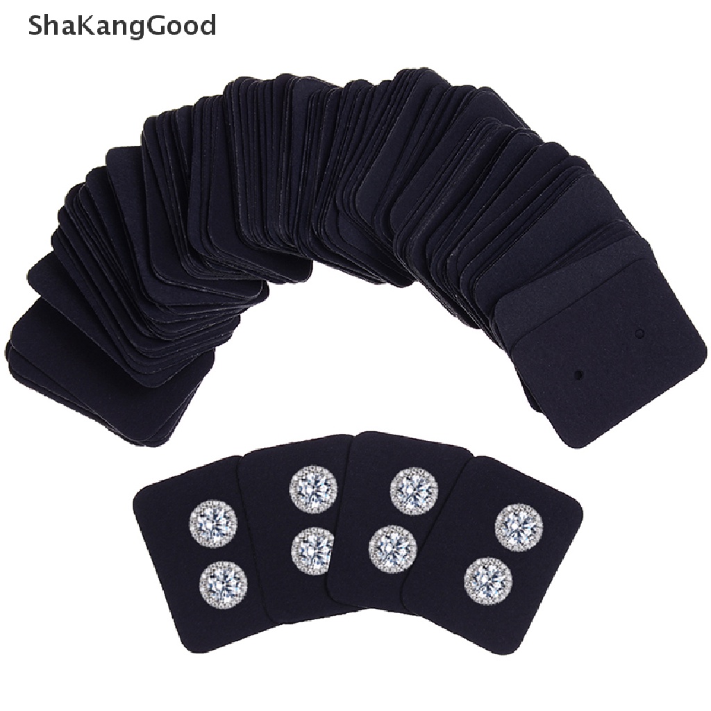 100x Kartu holder display Perhiasan Anting Stud Model Gantung
