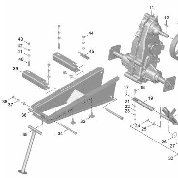 Rangka depan FRONTSIDE FRAME Traktor G1000 Original QUICK