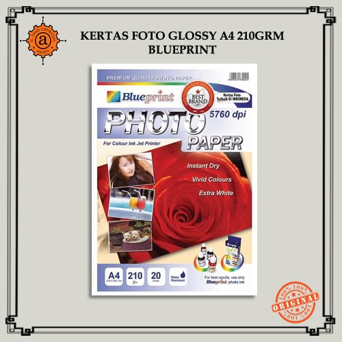 

Kertas Foto Glossy A4 210grm Blueprint