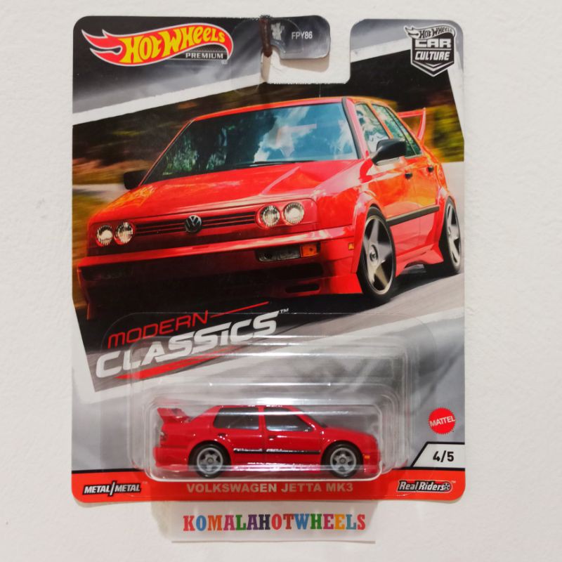 Hot Wheels Volkswagen Jetta MK3 Merah Premium Modern Classics