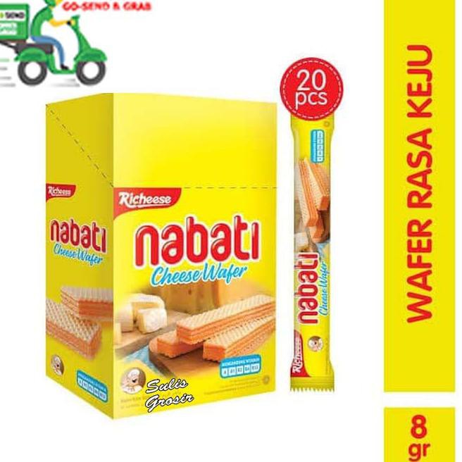 

[ NEW DROP ] Nabati Wafer Keju 8gr 1 pak isi 20 Pcs