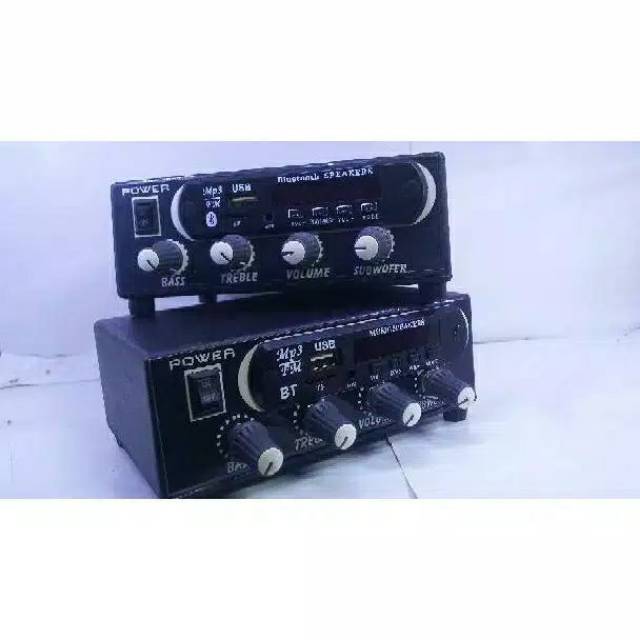 Power Amplifier MP3 Bluetooth Usb Card plus Tone Control Subwoofer