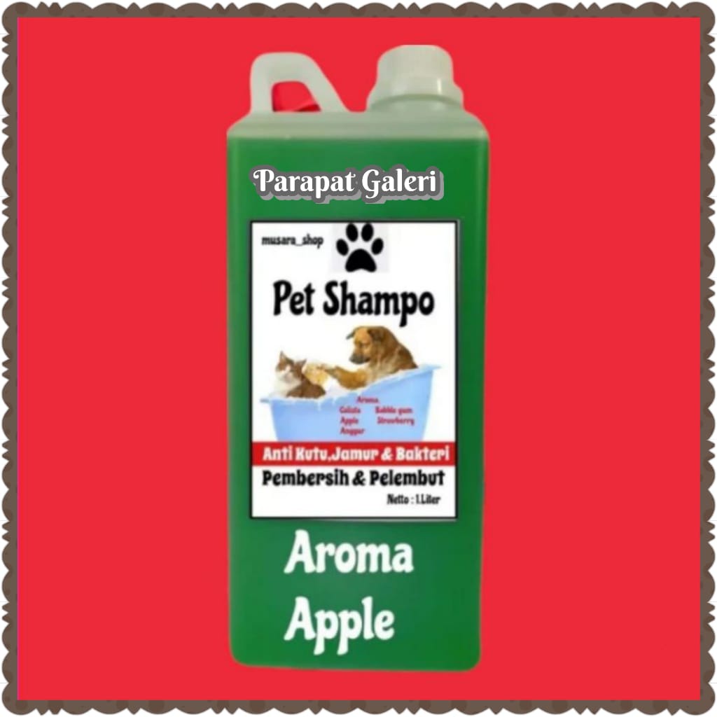 Shampo Grooming Kucing /Anjing Anti Kutu &amp; Jamur Netto 1. Liter