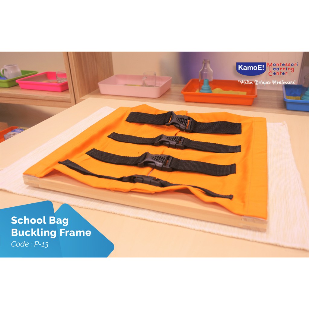 

School Bag Buckling Frame Montessori Material