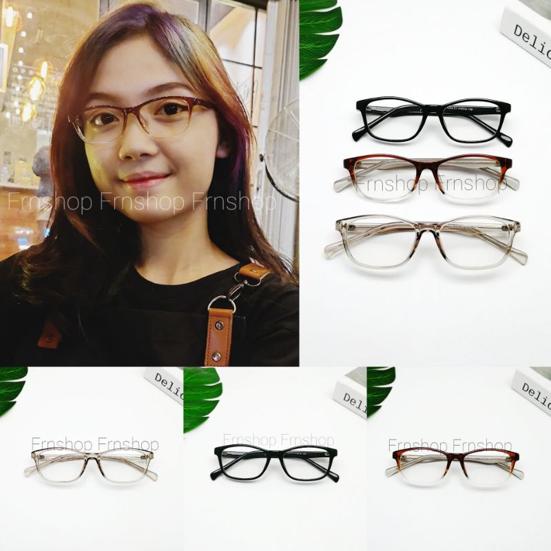 Frame Kacamata Kotak Kecil Pria Wanita - Kacamata Minus Anti Radiasi / Blueray / Photocromic Fotocro