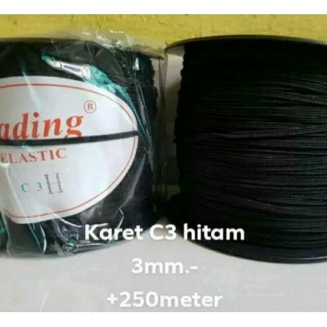 COD Karet Elastis 3mm / Karet Elastis C3 (-+250 Meter)  GADING