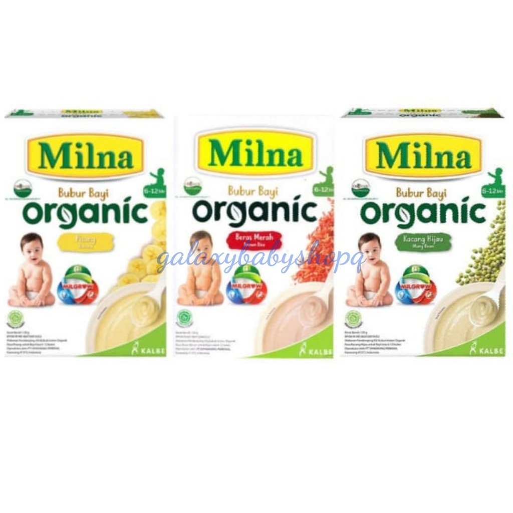 Milna bubur organic 6-12bulan 120gr