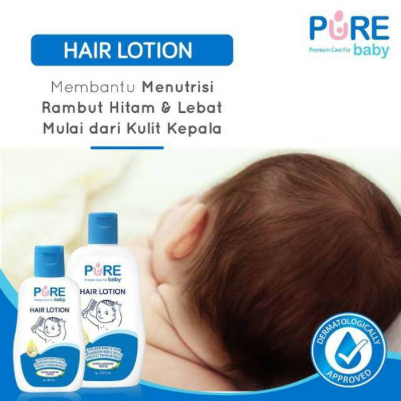 Pure baby hair lotion - minyak rambut bayi