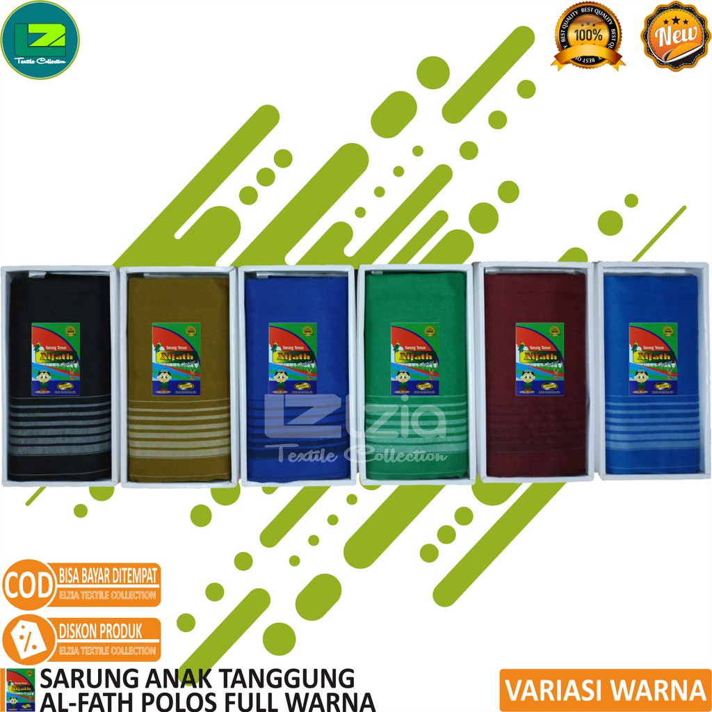 SARUNG ANAK TANGGUNG ALFATH POLOS WARNA ORIGINAL