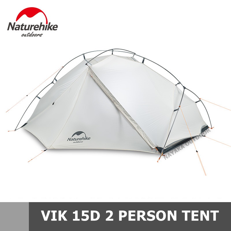 Tenda Naturehike VIK 2 Person 15D NH19ZP003-1 Tenda Camping Ultralight Hiking 2 Orang Ringan Anti Ba