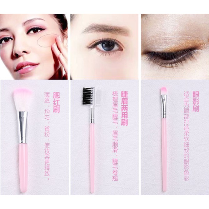 Make Up Brush 5 In 1 / Kuas Make Up isi 5 / Alat Make Up / Set Make Up Brush / Set Kuas Wajah 5in1