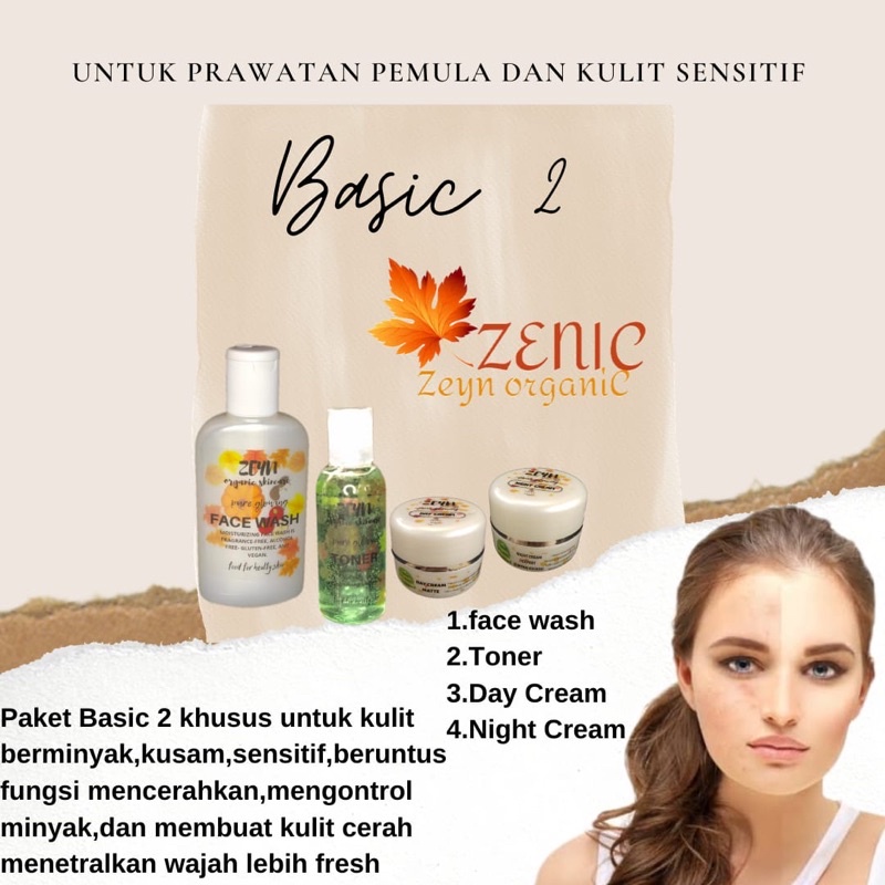 Basic 2 ZENIC Kulit KOMBINASI Zeyn Skincare