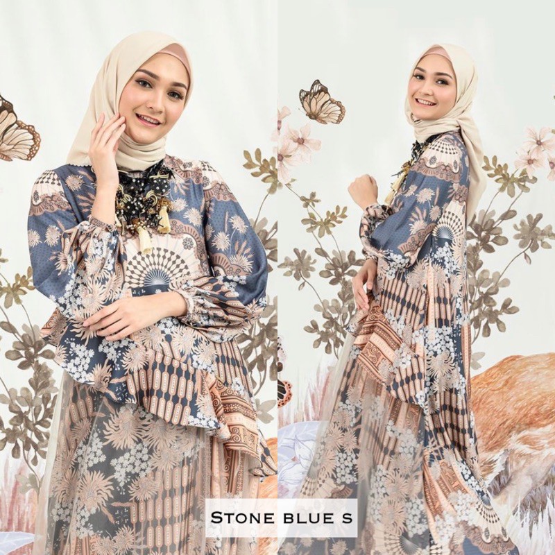 Signature Dress Wearingklamby | Melody Dress Sunset Stoneblue