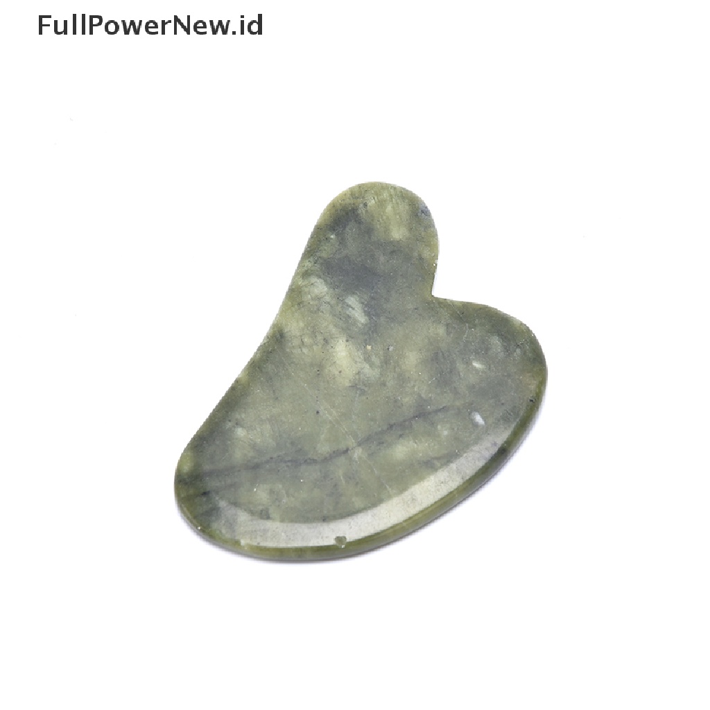 [Full] Natural Green Jade Stone Gua sha Massage Tool for face GuaSha Massager Board .