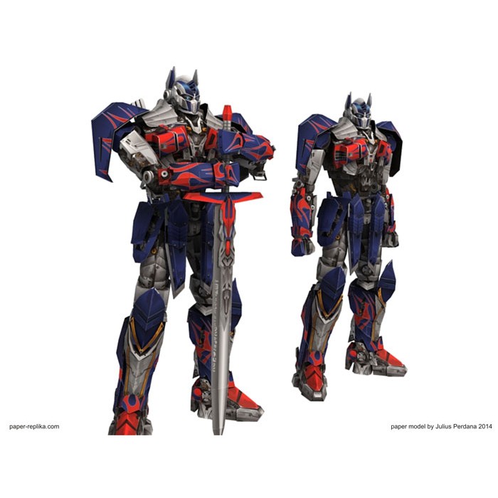 DIY Papercraft Transformer AOE Optimus Prime 70cm