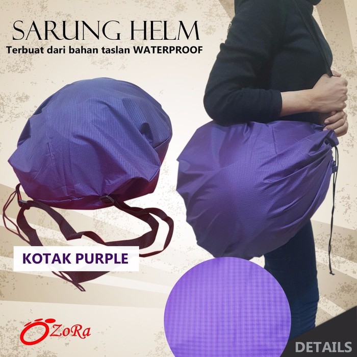 Termurah sarung helm Kain Tebal tas waterproof anti air hujan nolan agv grosir polos murah
