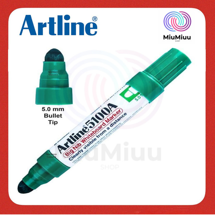 

SPIDOL PAPAN TULIS 5.0 MM WHITEBOARD MARKER BIG NIB ARTLINE EK-5100A