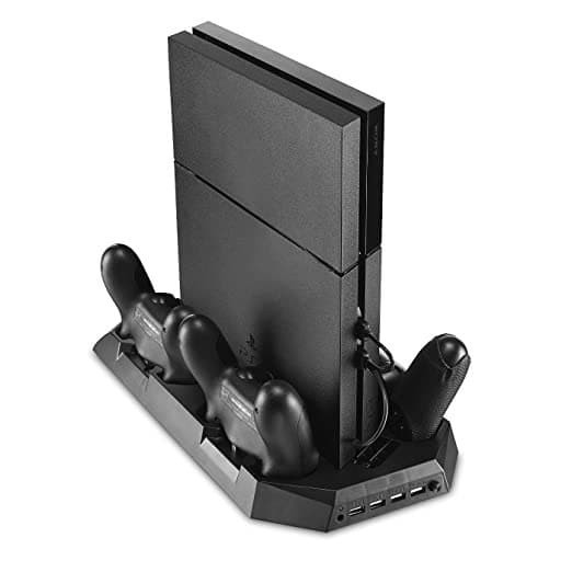 PS4 10-in-1 Super Charging Dock PS4 Plus Vertical Stand &amp; Cooling Fan