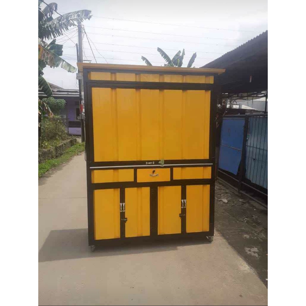 Gerobak Jus Container / Kontainer ukuran 60 x 150 cm