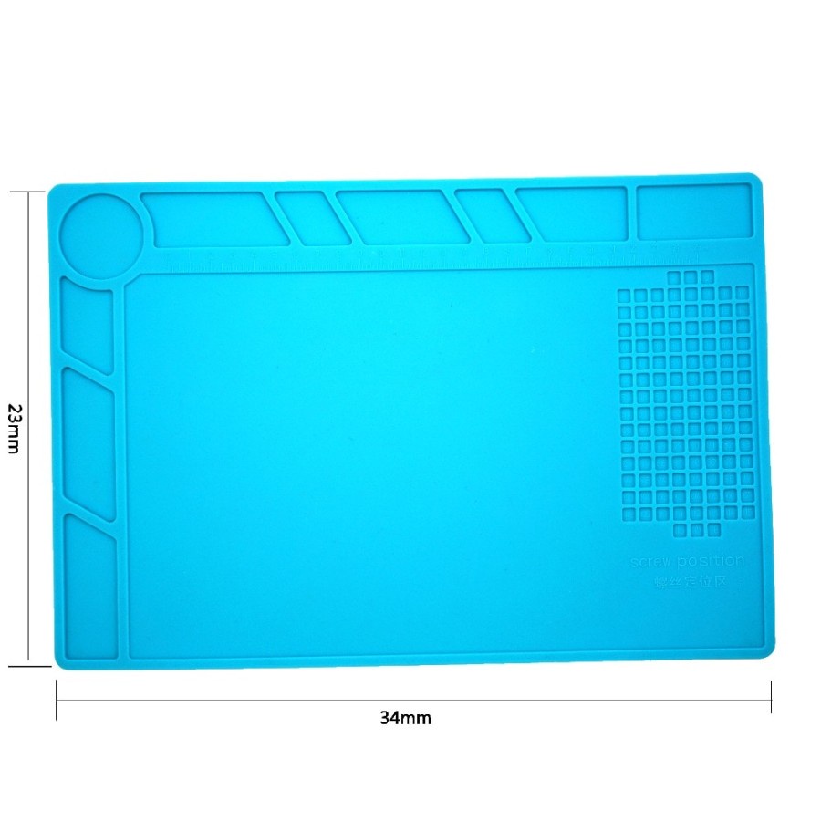 Heat Insulation Working Mat 34 x 23 cm - Blue