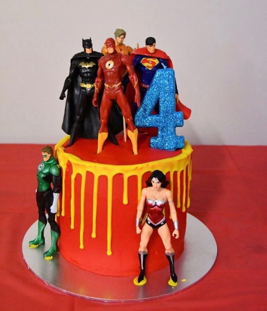 Custom Birthday Cake Karakter Superhero/Kue Ulang Tahun Spiderman Batman/Kue Tart Anak Superhero