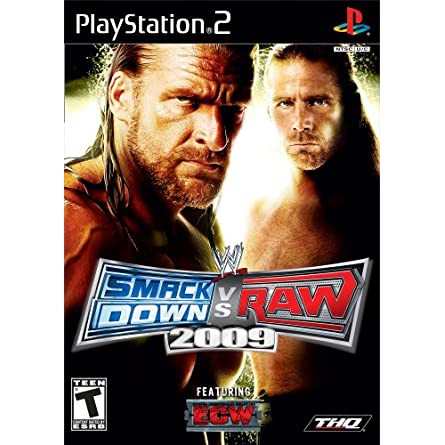 Kaset PS2 SMACK DOWN VS RAW 2009