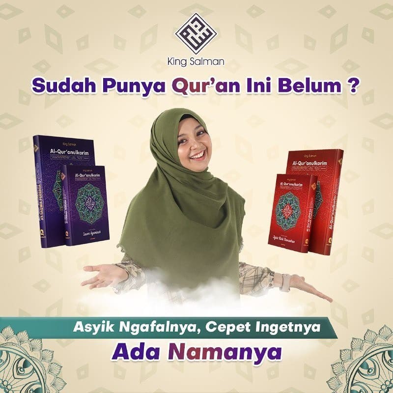 Mushaf KING SALMAN Metode Hafalan 7 Kotak Terjemah Perkata Bisa COD