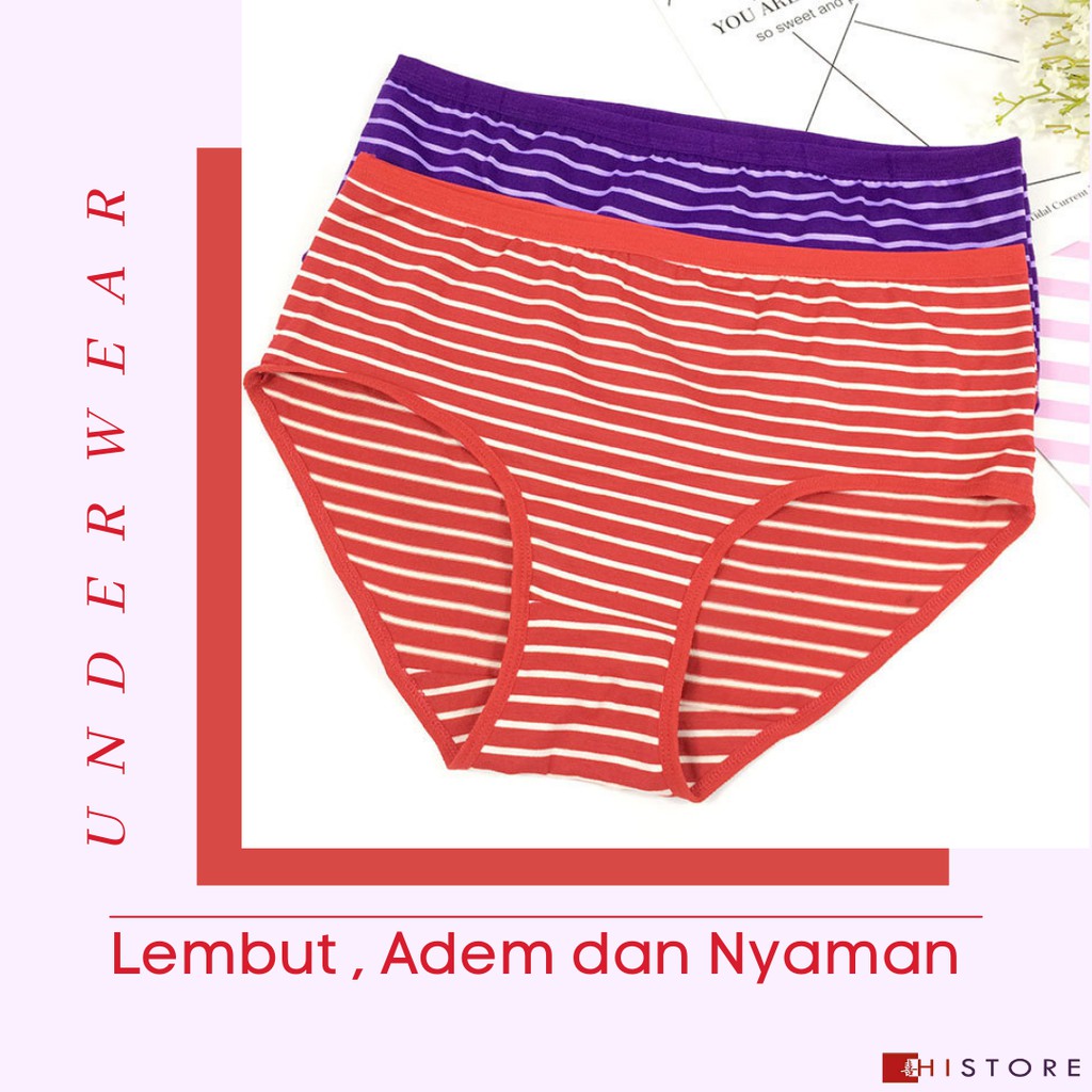 [HI]CELANA DALAM JUMBO 3XL UNDERWEAR UNDIES CD WANITA 36cm x 29cm Art 1704