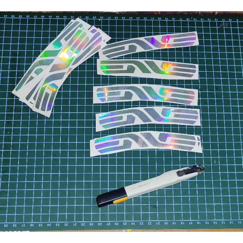 stiker velg rims enve hologram sepeda lipat 16 20