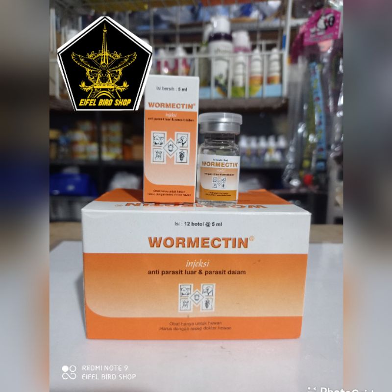 WORMECTIN 5ML injek obat hewan scabies obat anti parasit