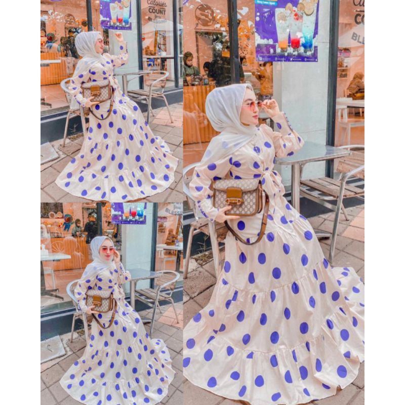 DRESS POLKADOT SHELLASAUKIA