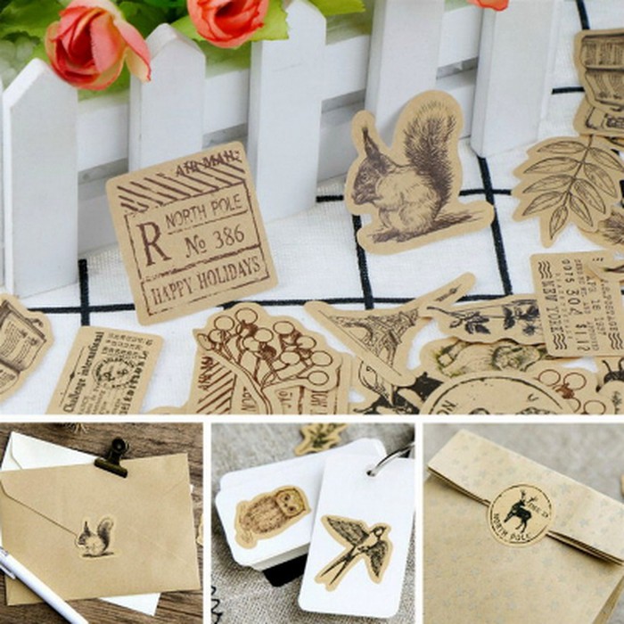 Label Sticker - Natural Kraft Things (46pcs)