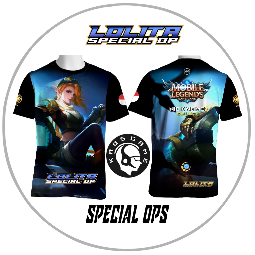 Kaos LOLITA Mobile Legends | Skin Lengkap