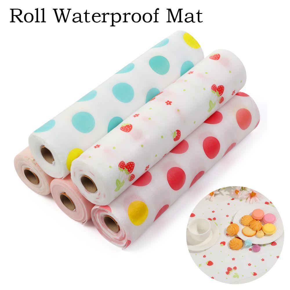 Populer Roll Waterproof Mat Meja Dekorasi Meja Gadget Dapur PET Laci Liner Contact Paper