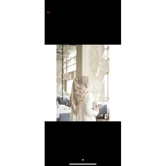 Bohemian Scarf Romantic Khaki Brown Vanilla Hijab