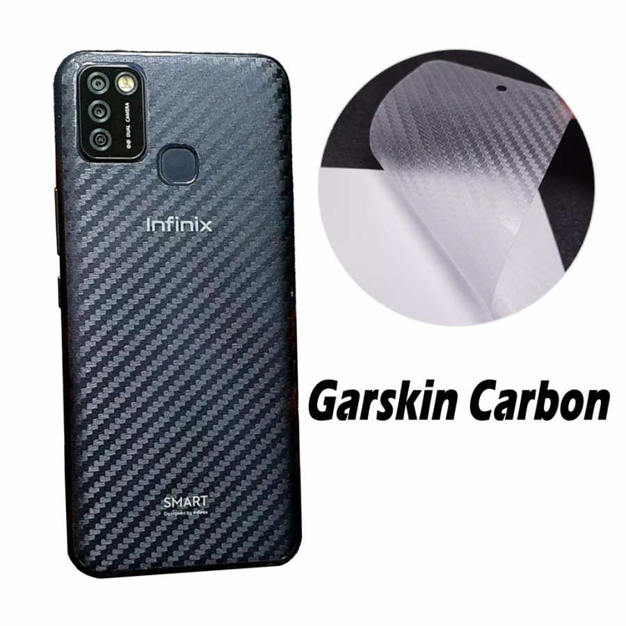 Back Skin Carbon Infinix Smart 6 Nfc Smart 6 - Skin Carbon Smart 6