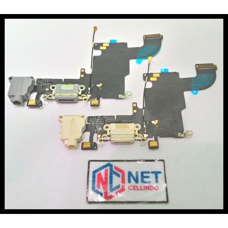 Flexible Charge / Charger Iphone 6S / Iphone6S + Konektor Handsfree - Putih