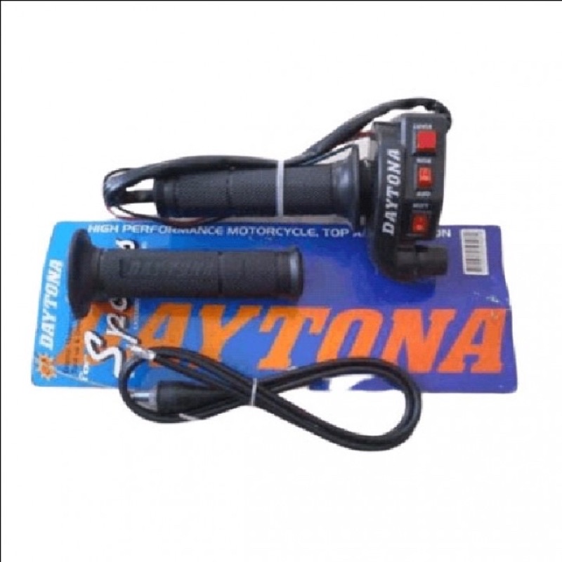 Gas Spontan Daytona 3 Tombol Universal  1 Kabel free Handgrip Polos Universal