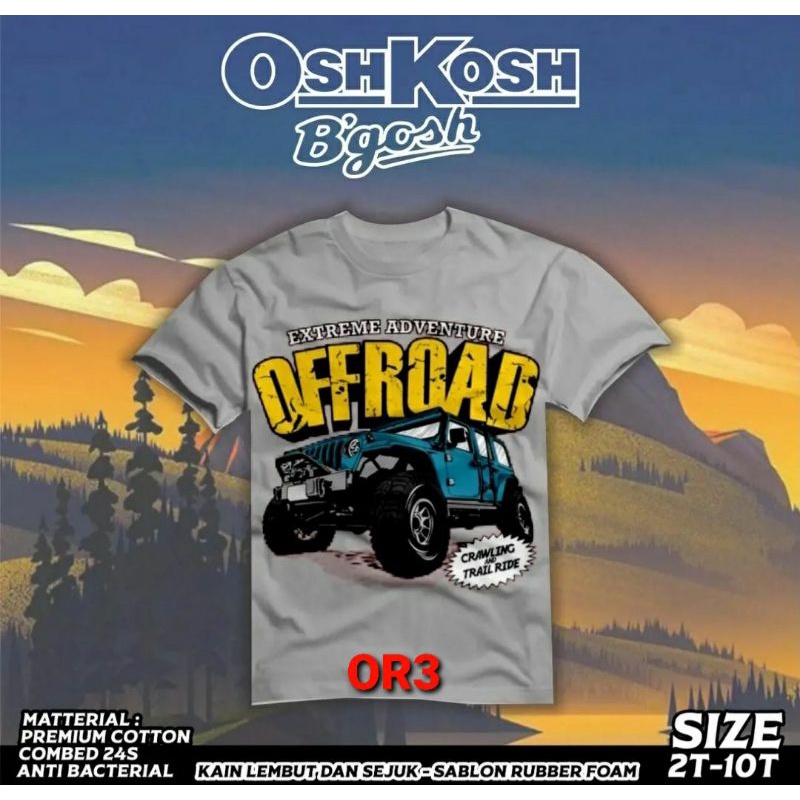 Kaos anak laki laki 2-10 tahun - kaos offroad