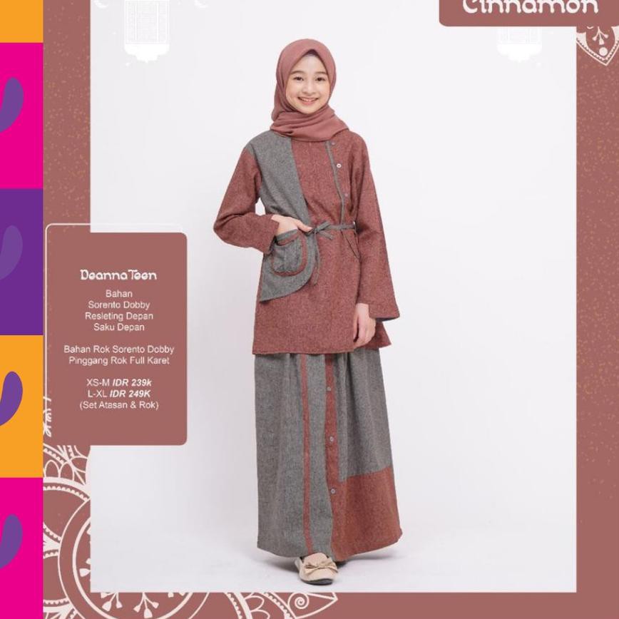 NIBRAS DEANNA CINNAMON TEEN SARIMBIT KELUARGA NIBRAS TERBARU 2021