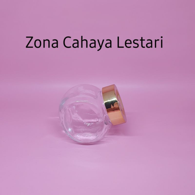 MIN.ORDER 6 PCS, CANDY JAR KACA 50 ML/JAR BOTOL KACA 50ML TOPLES BUMBU/MADU/SOUVENIR/SAFFRON/TEH